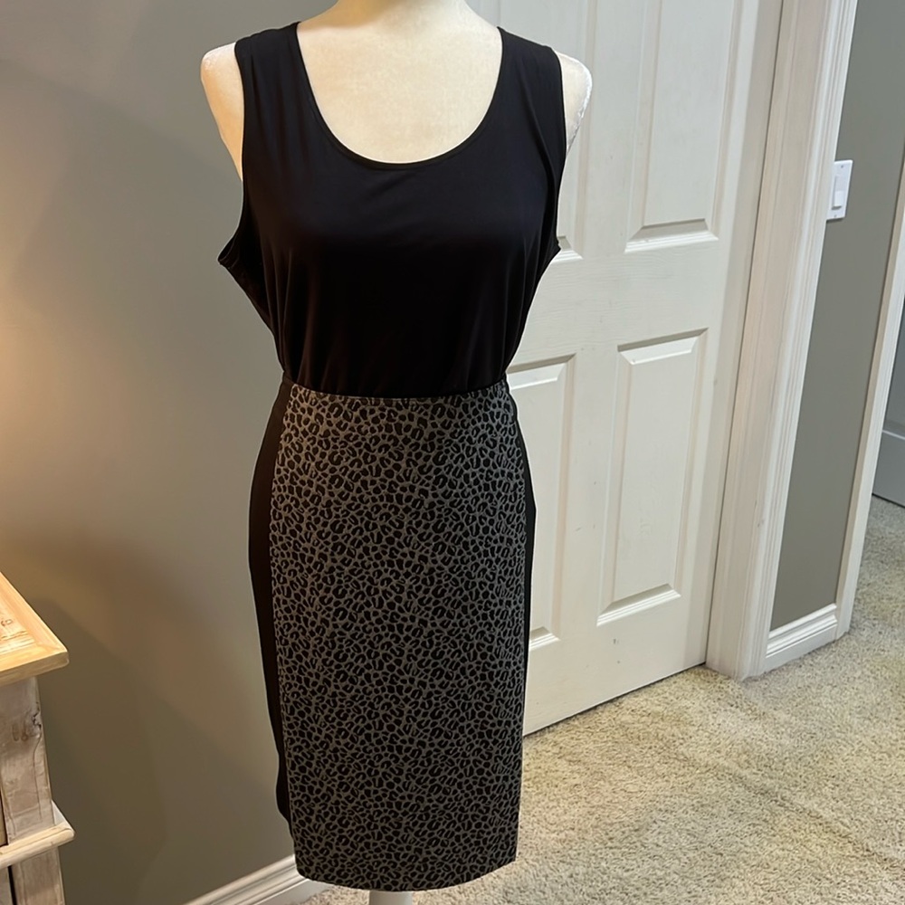 NWT CHICO’S Cheetah 🐆  Jacquard Shannon Pencil Skirt - Size 2 - Picture 2 of 16